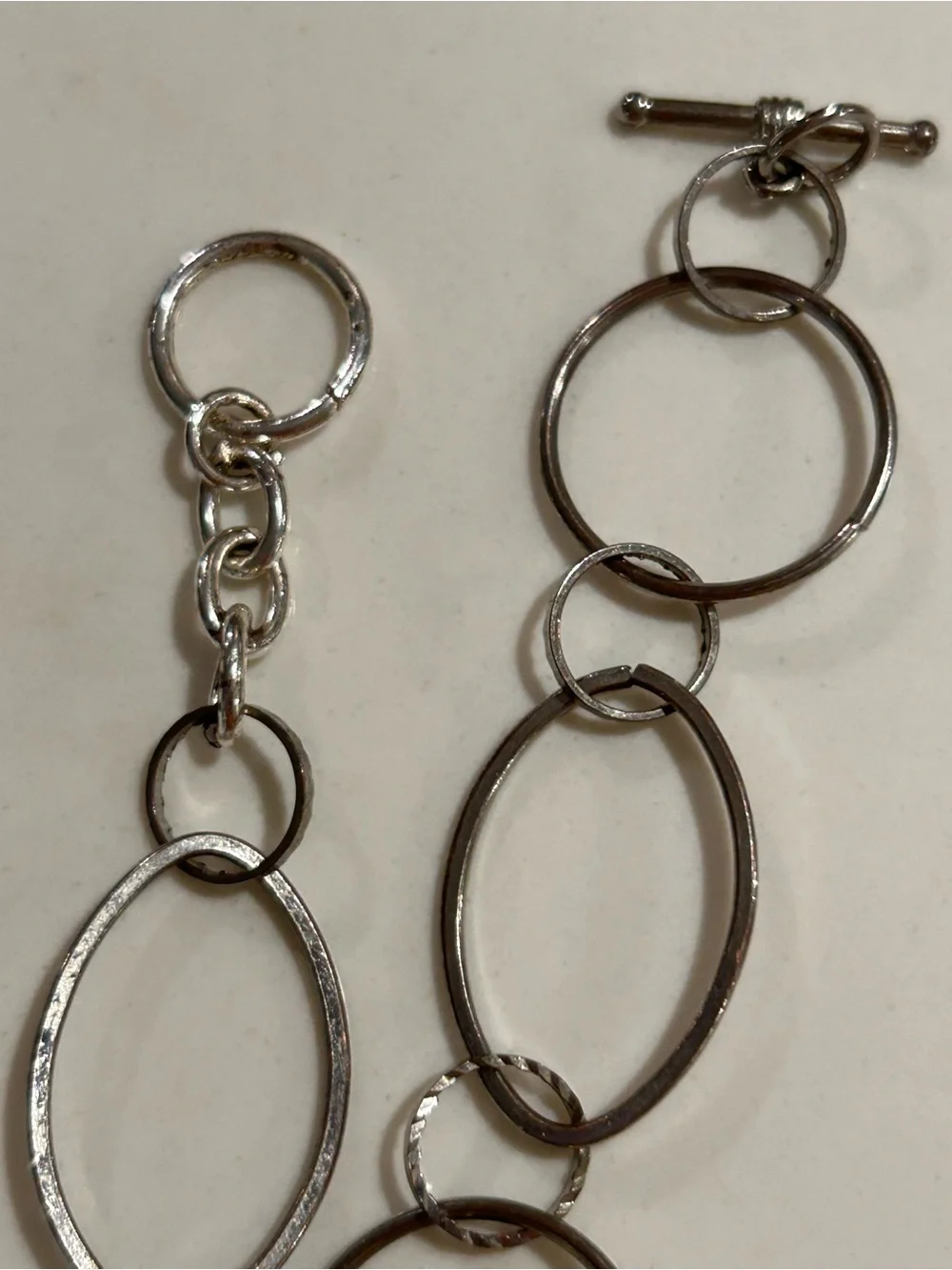 Lot of 3 dainty Silver-Tone Necklaces